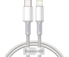 Baseus USB-C – Lightning laidas 20W PD 2m – Baltas