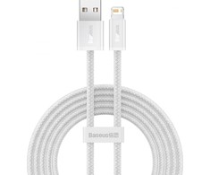 Baseus Dynamic USB - Lightning kabelis 2.4A 2m - Baltas