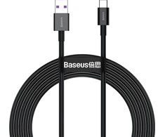 USB kabelis Baseus Superior iš USB į Type-C 66W 2.0m juodas CATYS-A01