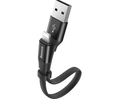 Baseus CALMBJ-B01 Nimble Portable kabelis Apple 23cm juodos spalvos