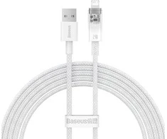 Greito įkrovimo kabelis Baseus USB-A su Lightning Explorer Series 2m, 2.4A (baltas)