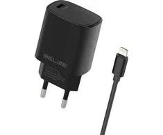 Beline Charger 1x USB-C 20W + lightning cable juodos spalvos /juodos spalvos PD 3.0 BLNCB20L