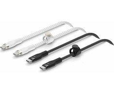 Kabelis USB Belkin USB-C - USB-C 1 m Baltas (CAB011BT1MBW2PK)