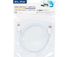 Blow USB-C jungtis - iPhone 1m baltas maišelis
