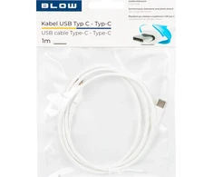 Blow USB-C jungtis – USB-C 2.0 1.0 m balta
