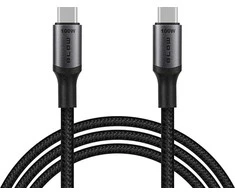 Blow USB-C jungtis – USB-C 2.0 1.0m juoda pynė 100W