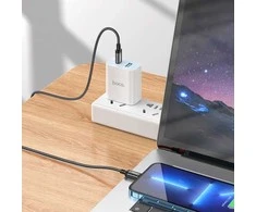 Cable USB C į Lightning Hoco PD 27W 2 m X89 juodas
