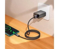 USB C į Lightning laidas Hoco PD 27W su ekranu 1 m X112 juodas