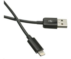 USB kabelis C-Tech USB-A - Žaibas 1 m Juodas (BB- APL- 10B)
