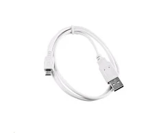 USB kabelis C-Tech USB-A - mikroUSB 2 m Balta (BC- USB2M-20W)