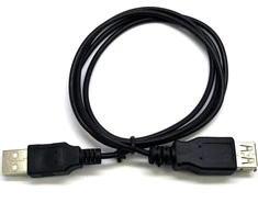 USB kabelis C-Tech USB-A - USB-A 1,8 m Juodas (BBB2A-18-B)