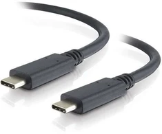 C2G 1 m USB C tipo kabelis – palaikymas 4K – USB 3.1 (2 kartos) M/M – USB C kabelis, 1 m, USB C, USB C, USB 3.2 Gen 2 (3.1 Gen 2), kištukas/kištukas, juodas
