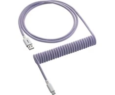 Klaviatūra CableMod Classic Coiled Cable susuktas klaviatūros laidas USB-C į USB Type A, Rum Raisin