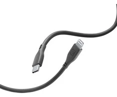 Cellular Line Cellularline Soft Cable - USB-C to Lightning cable MFi certified 1.2 m juodas