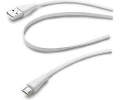 Cellular Line MICROUSB - USB DATA CABLE COL.Baltas