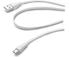 Cellular Line MICROUSB - USB DATA CABLE COL.Baltas