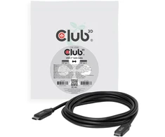 Kabelis USB Club 3D Club3D USB-C kabelis su apsauga 240W 2m, plienas/ plienas, folijos maišelis