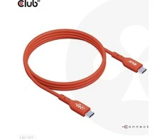 Kabelis USB Club 3D USB-C - USB-C 4 m Raudona (CAC-1515)