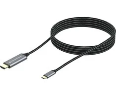 USB kabelis Conceptronic USB-C - HDMI 2 m juoda ir sidabrinė (ABBY10G)