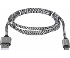 Defender USB-LIGHTNING 1,0m 2.1A Baltas