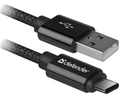 Defender USB AM-MICRO BM 1.0m 2.1A Juodas