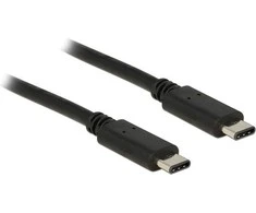 DELOCK Cable USB Type-C2.0 male > USB Type-C2.0 male 1 m juodas