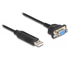 Kabelis USB Delock USB-A - RS-232 0.5 m Juodas