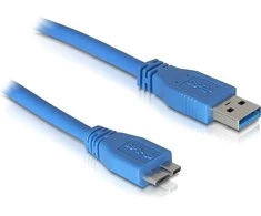 Delock kabelis USB 3.0 tipo A kištukas > USB 3.0 tipo Micro-B kištukas 2 m mėlynas
