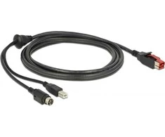 DLC DeLOCK 85489 USB kabelis USB 2.0 3 m USB B Juoda