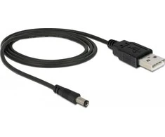 Delock Kabelis USB Power > DC 5,5 x 2,1 mm Stecker 1,0 m