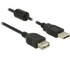 Kabelis USB Delock USB-A - USB-A 0.5 m Juodas (84882)