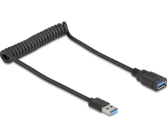 Kabelis USB Delock USB-A - USB-A 0.6 m Juodas (90367)