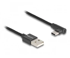 Kabelis USB Delock USB-A - USB-C 0.5 m Juodas (80029)