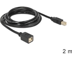 USB kabelis Delock USB-B - USB-B 2 m Juodas (83427)