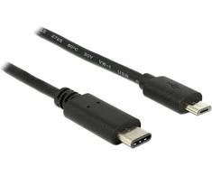 USB kabelis Delock USB-C į microUSB 2 m juodas (83334)