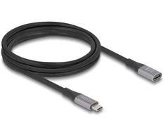 Kabelis USB Delock USB-C - USB-C 2 m Juodas (81202)
