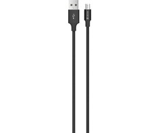 USB kabelis Devia Pheez microUSB 1.0m juodas