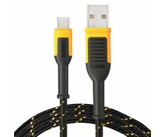 USB kabelis Dewalt USB-A - USB-C 1,2 m juodas (DXMA131-1361-DWG)