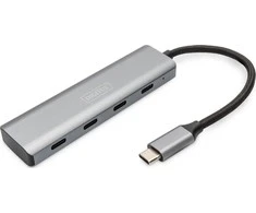 Assmann Electronic DIGITUS USB-C 4 prievadų HUB 4x USB-C 3.1 Gen1 5Gbps