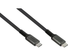 Alcasa Kabelis USB Digitus GoodConnections USB-C 2.0 (ST-ST) 0,5m Kabelis połączeniowy su tkaniny antracytowy