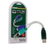 USB adapteris Digitus USB - PS / 2 balta (ADA70118)