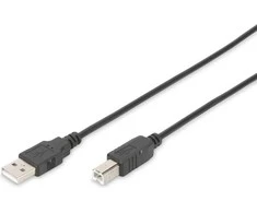 Digitus DB-300102-018-S USB 2.0 kabelis tipas A - B M/M, 1,8 m, juodas