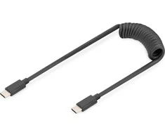 USB kabelis Digitus USB-C - USB-C 1 m Juodas (AK-300431-006-S)