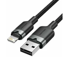Kabelis USB Vention USB-A - Lightning 1 m Juodas (S9915644)
