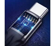 Dudao L3ST USB-A – USB-C 5A kabelis 1.2m pintas – juodos spalvos