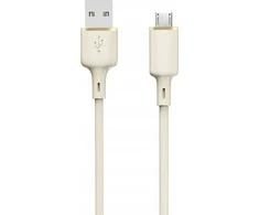 Dudao L7SM USB-A – micro USB kabelis 5A 1m – beige