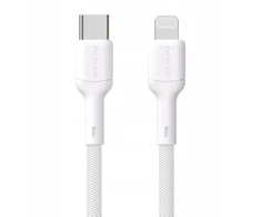 Dudao L9X 30W USB-C – Lightning kabelis 2m – baltos spalvos