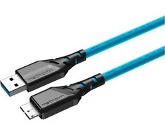 USB kabelis Eaton USB-A - micro-B 2 m mėlynas (MTC-220)