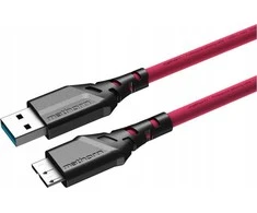 Kabelis USB Ednet USB-A - microUSB 5 m Rožinė (MTC-520M)