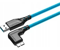 USB kabelis Ednet USB-A - microUSB 5 m mėlynas (MTC-521)